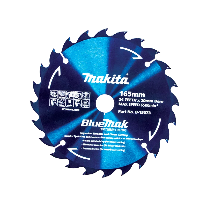 Saw Blades for Cutting Stone and Brick Materials-Makita BlueMak B-15104 Wood Circular Saw Blade 160mm 40T TCT