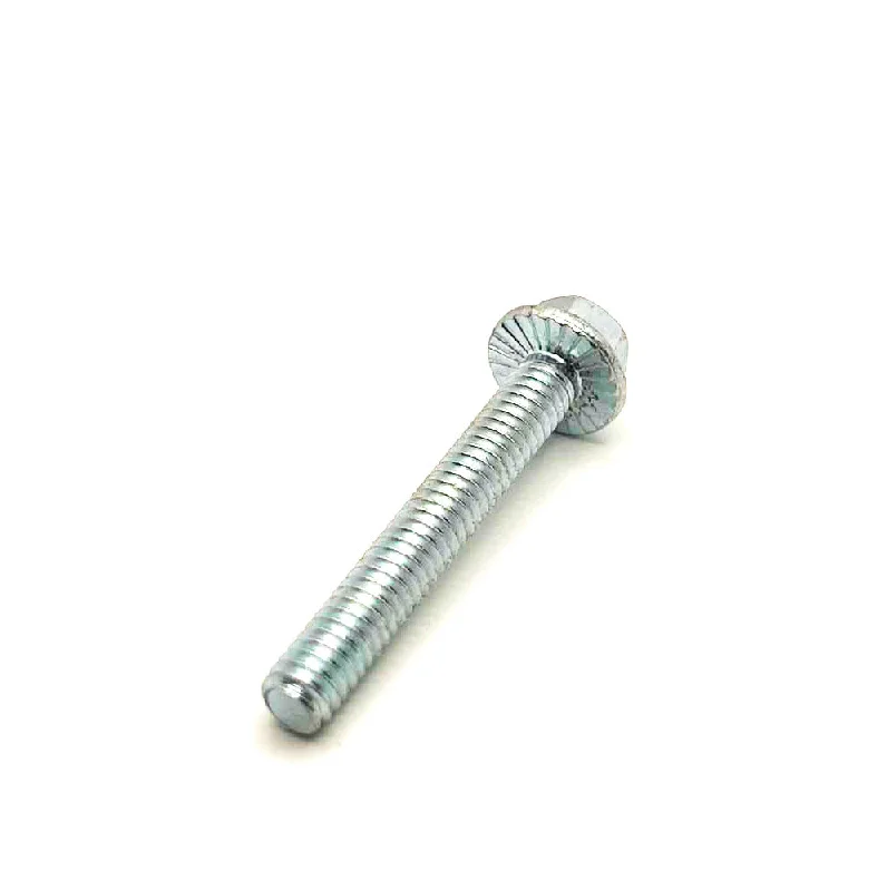 Galvanized Bolts for Corrosion Resistance-1/4-20 X 1-3/4in UNC Grade 5 Serrated Flange Bolt Clear Zinc