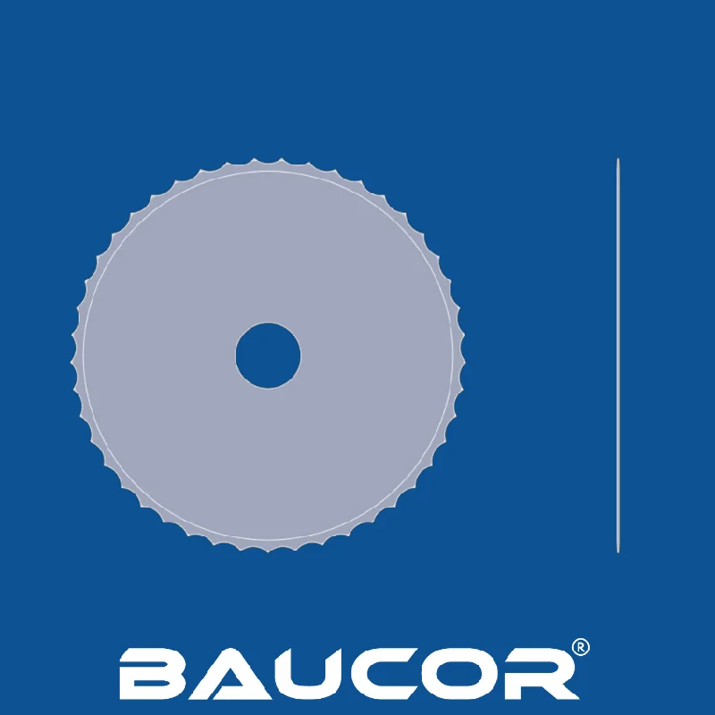 Circular Saw Blades for Fast and Accurate Cuts-12'' Diameter Wavy Tooth Perforation Circular Blade, Part Number 90109