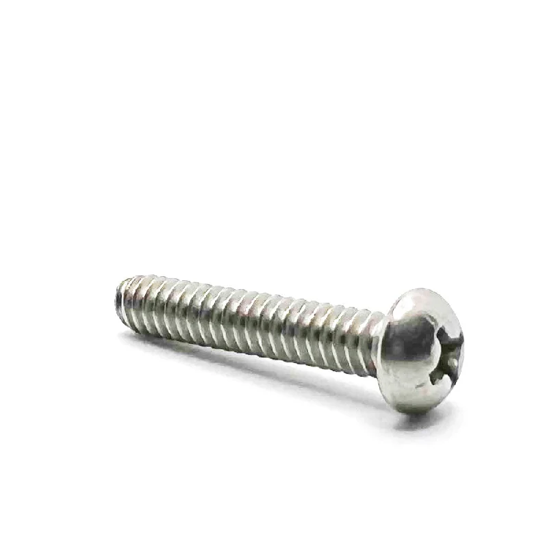 Screws for Industrial Equipment-#10-24 x 1in UNC Stainless Steel Phillips Round Machine Screw