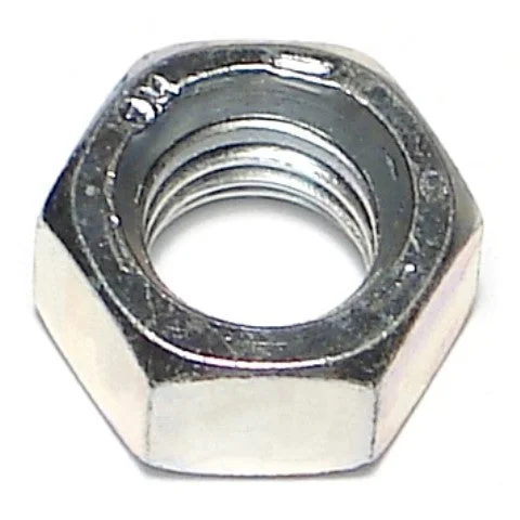 Nuts for Bolted Joints in Woodworking-1/2"-13 Zinc Plated Grade 5 Steel Coarse Thread Hex Nuts (10 pcs.)