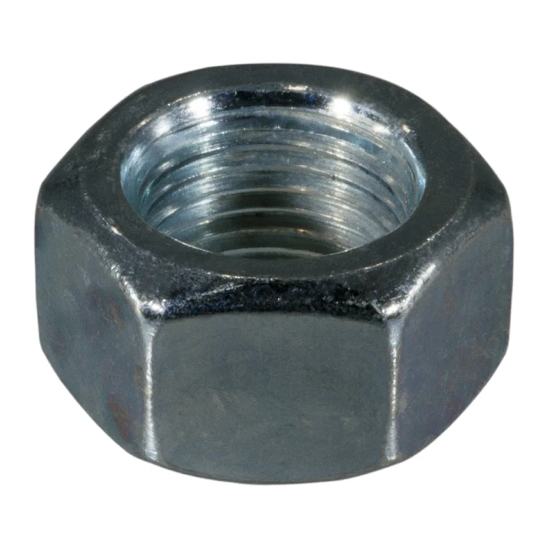 Nuts for Securing Roof Beams and Trusses-5/8"-18 Zinc Plated Grade 2 Steel Fine Thread Finished Hex Nuts (5 pcs.)