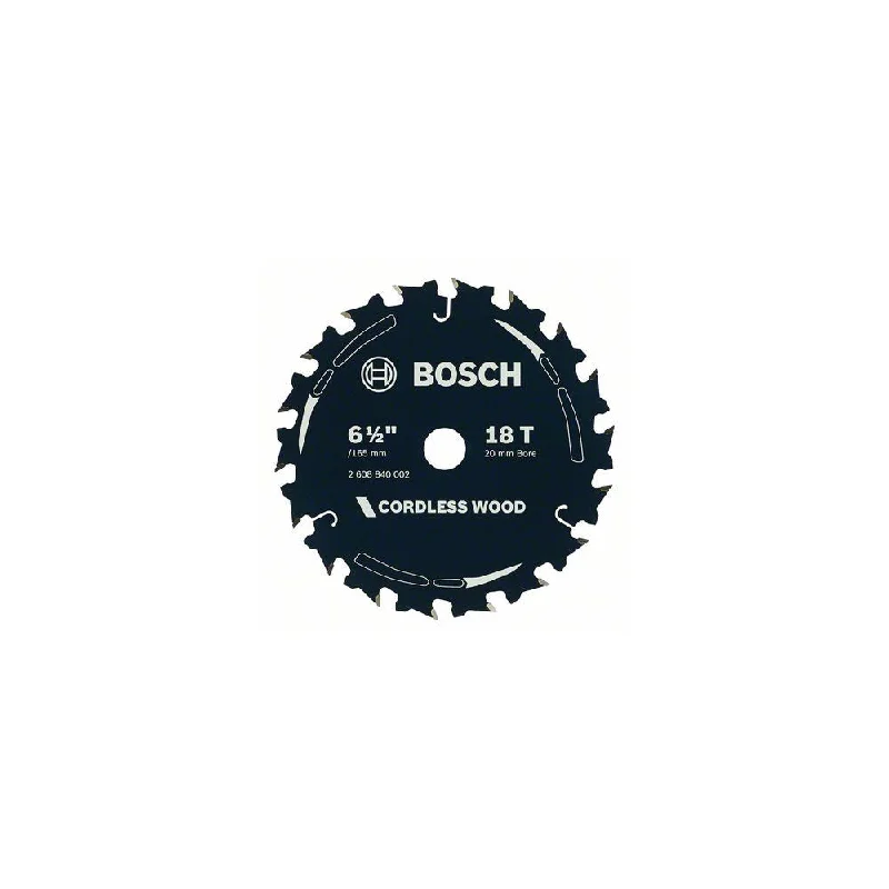 Saw Blades for Power Tools and Saws-Bosch Cordless, Wood Cutting, Thin KerfØ 6 1/2" / 165 mm x 1.6 x 20 mm, 18 T