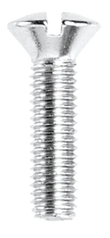 Screws for Framing Windows and Doors-Danco No. 10-32 x 3/4 in. L Slotted Oval Head Brass Faucet Handle Screw 1 pk (Pack of 5)