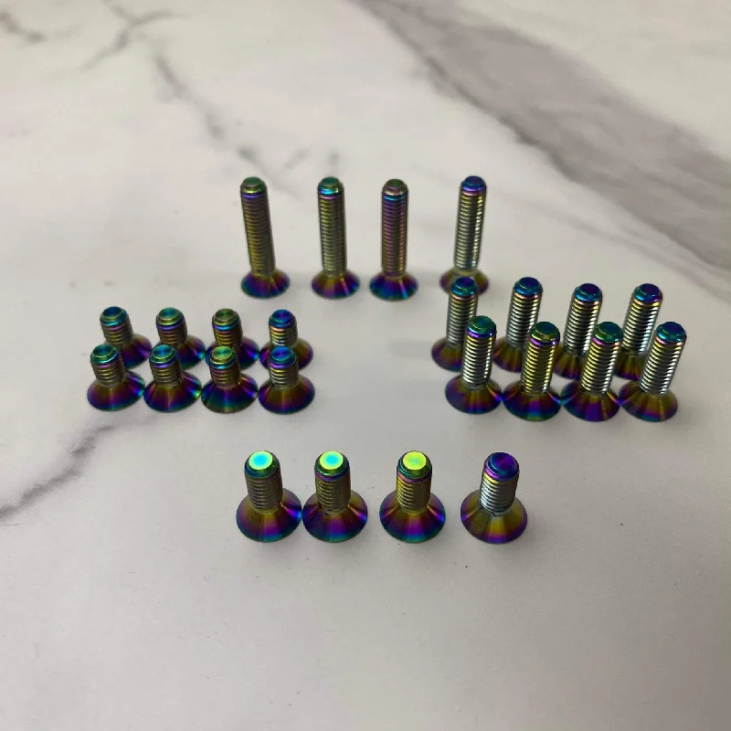 Screws for Installing Electrical Sockets-XR and Plus titanium deck screw set!