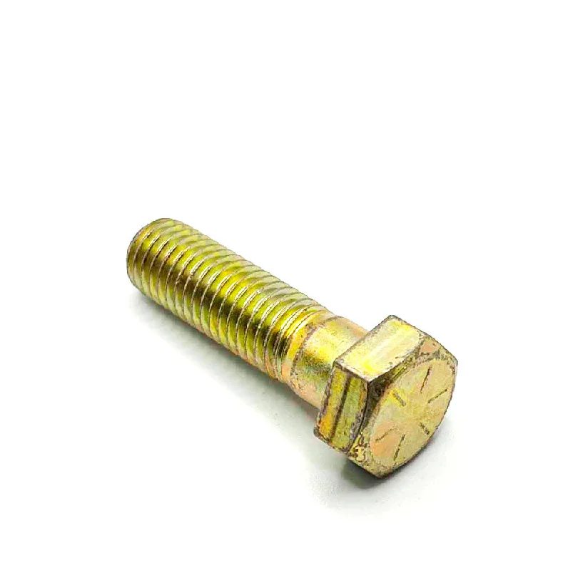 Bolts for Fixing Molding and Trim-5/8-11 x 2-1/4in UNC Grade 8 Hex Cap Screw Yellow Zinc