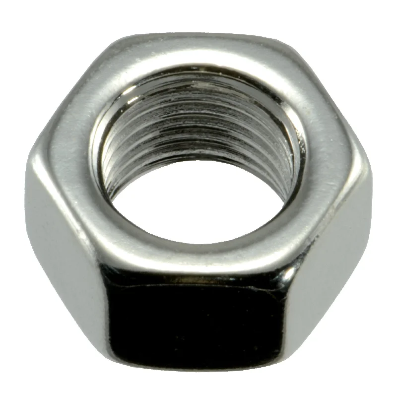 Nuts for Fixing Vehicle Components-3/8"-24 Polished 18-8 Stainless Steel Grade 5 Fine Thread Hex Nuts