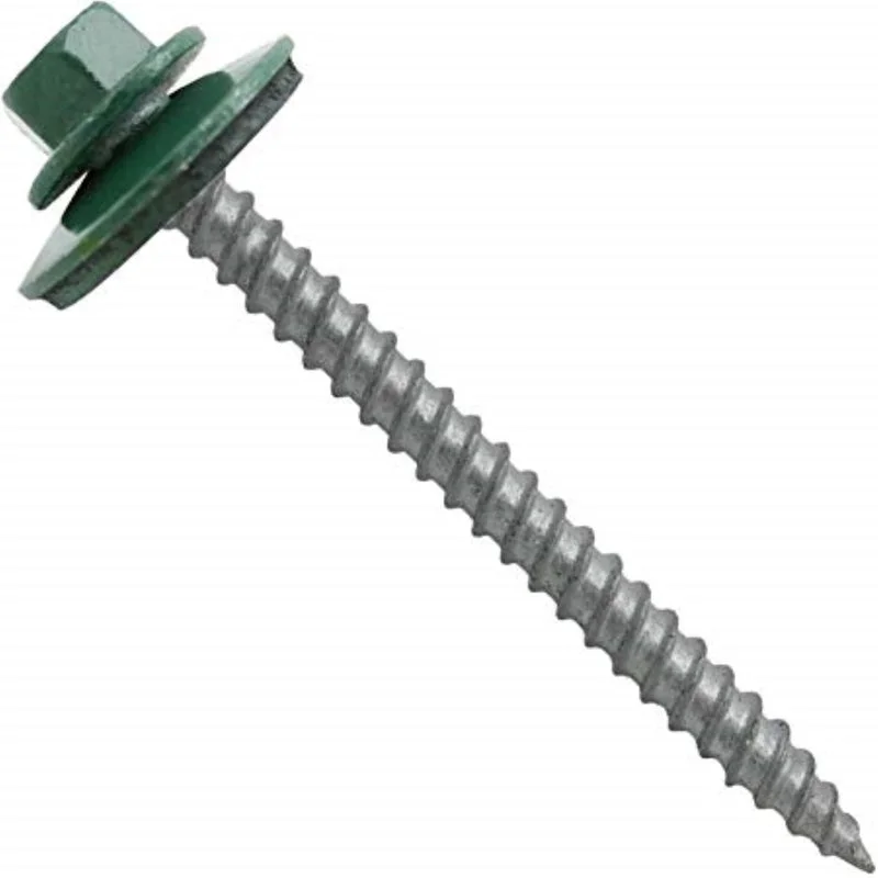 Screws for Fixing Items to Wooden Surfaces-Grip-Rite Pro-Twist No. 9 Sizes X 1 in. L Hex Round Washer Head Sheet Metal Screws