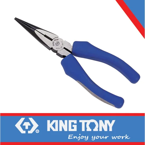 Ratcheting Pliers for Stronger Grip-King Tony Pliers Long Nose 200Mm