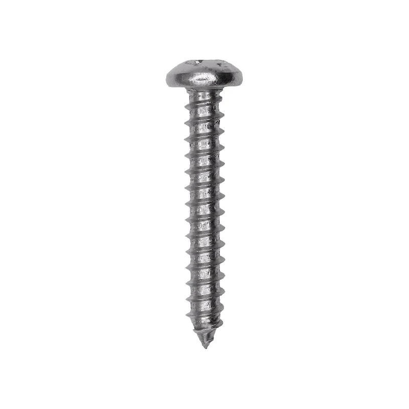 Screws for Deck and Fence Building-Auveco # 25607 #14 X 1-5/8. 18-8 Stainless Phillips Pan Head Tapping Screw Qty. 25