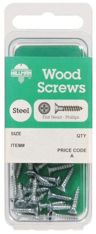 Stainless Steel Screws for Outdoor Use-Hillman No. 12 x 2-1/2 in. L Phillips Zinc-Plated Wood Screws 4 pk (Pack of 10)