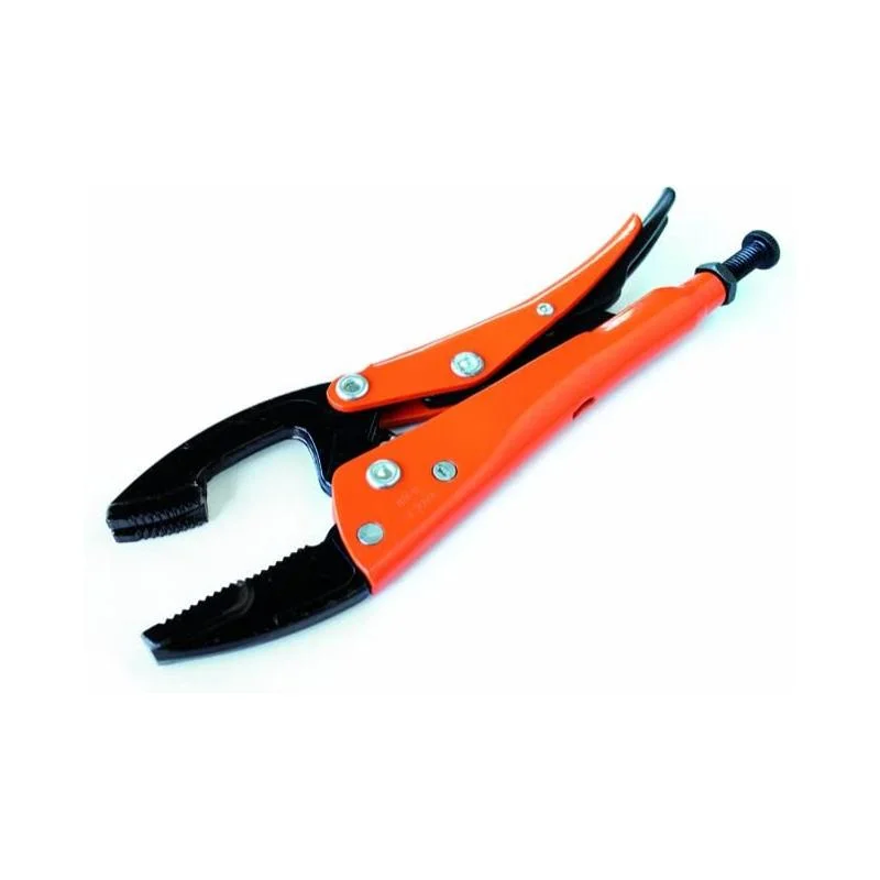 Tool Pliers for Automotive Mechanics-Grip-On 12207 7-Inch General Purpose Locking Pliers, Flat and Convex in Orange Epoxy