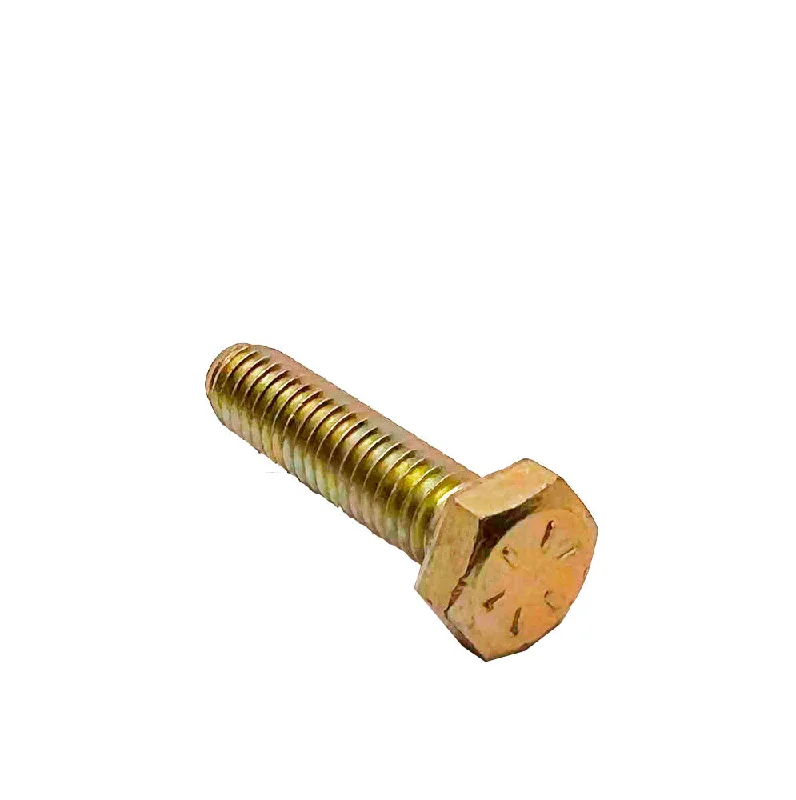 Bolts for Industrial Equipment Maintenance-5/16-18 x 1-1/4in UNC Grade 8 Hex Cap Screw Yellow Zinc