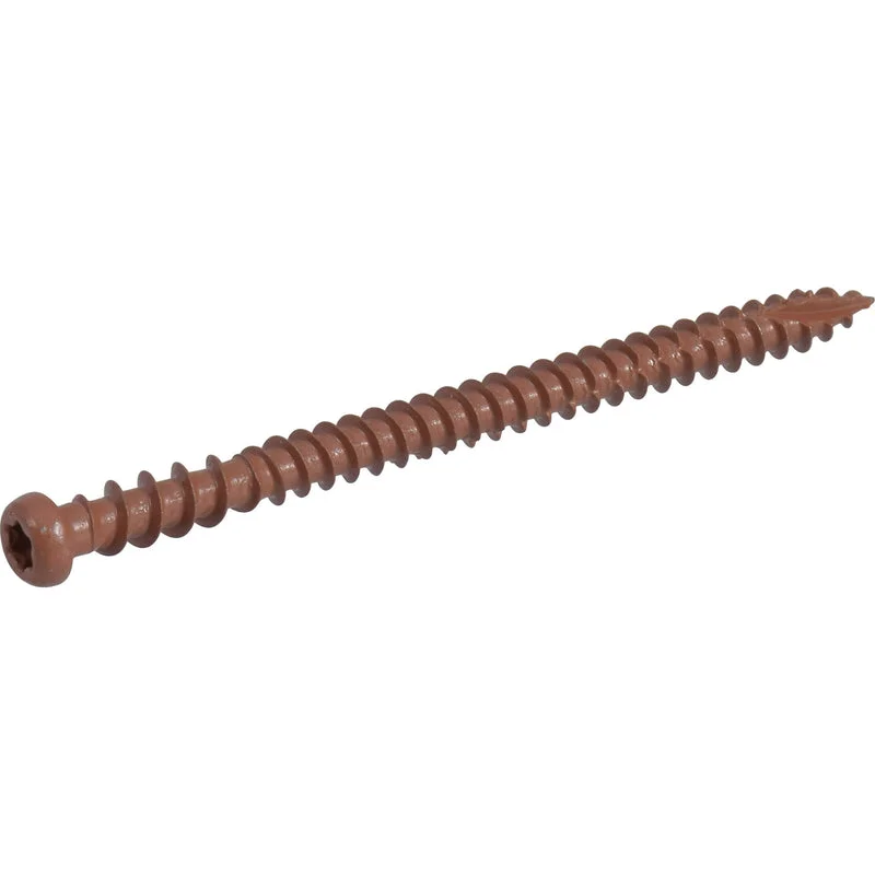 Screws for Exterior Wall Mounting-Deck Plus No. 10  x 3 in. L Star Flat Head Composite Deck Screws 5 lb.