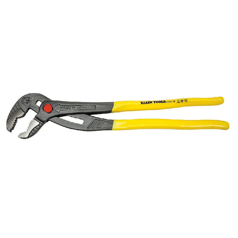 Pliers for Tightening Bolts and Nuts-KLEIN- 12 (305 mm) Quick-Adjust Klaw Pump Pliers (94-D504-12B)