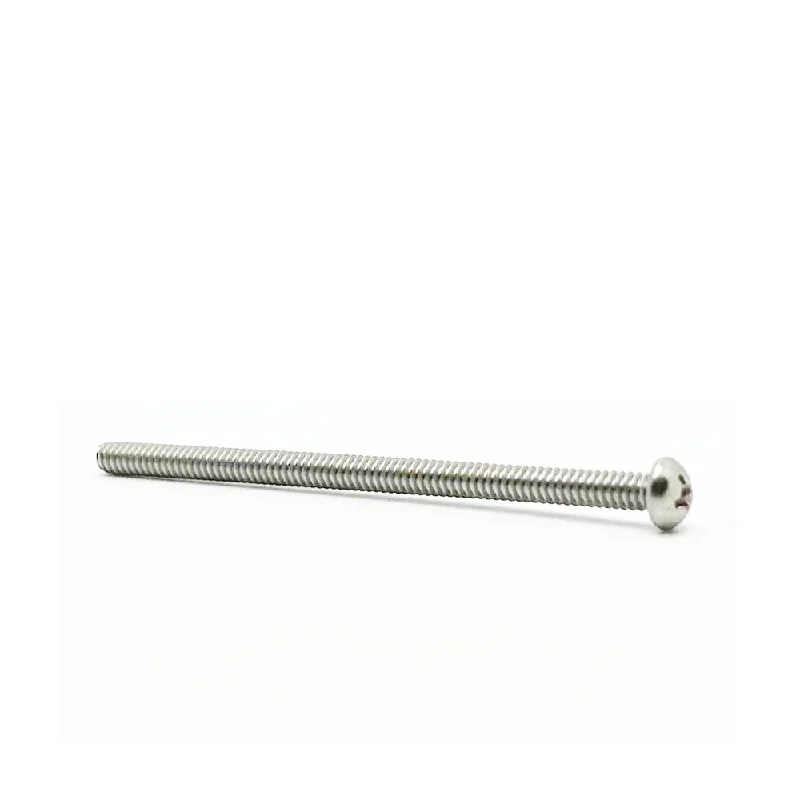 Screws for Securing Steel and Iron-#6-32  2-1/2in UNC Stainless Steel Phillips Round Machine Screw