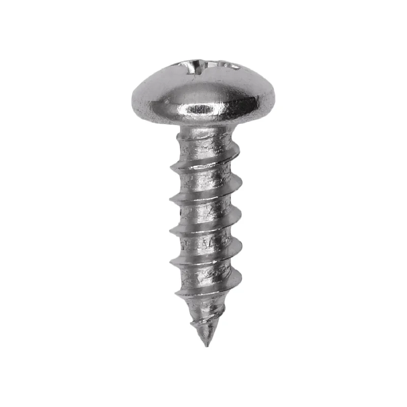 Screws for Concrete and Masonry Work-Auveco # 25584 #10 X 5/8. 18-8 Stainless Phillips Pan Head Tapping Screw Qty. 50