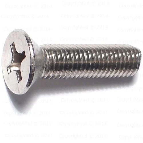 Screws for Precision Electronics Assembly-Stainless Steel Phillips Flat Head Machine Screws - 1/4" Diameter - Fine 28 Thread