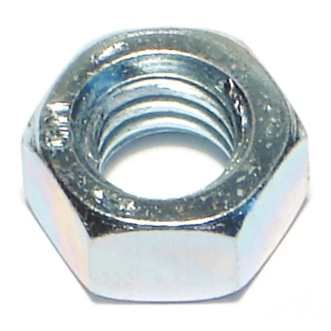 Nuts for Construction and Framing Projects-7/16"-14 Zinc Plated Grade 5 Steel Coarse Thread Hex Nuts (12 pcs.)