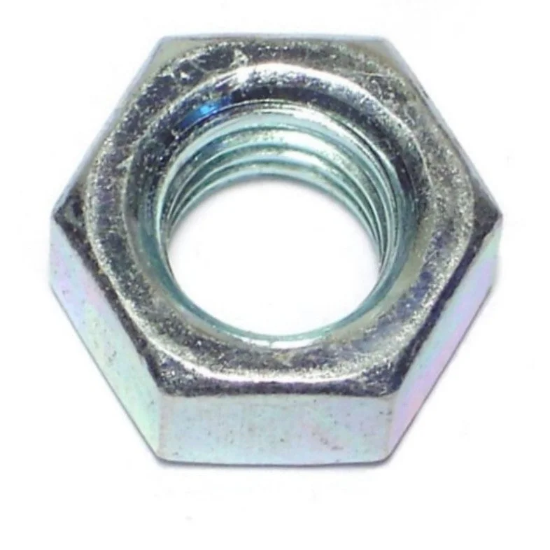 Nuts for Fastening in Marine and Boat Construction-7/16"-14 Zinc Plated Grade 2 Steel Coarse Thread Finished Hex Nuts