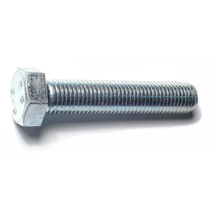 Bolts for Building Heavy Duty Structures-16mm-2.0 x 80mm Zinc Plated Class 8.8 Steel Coarse Full Thread Hex Bolts