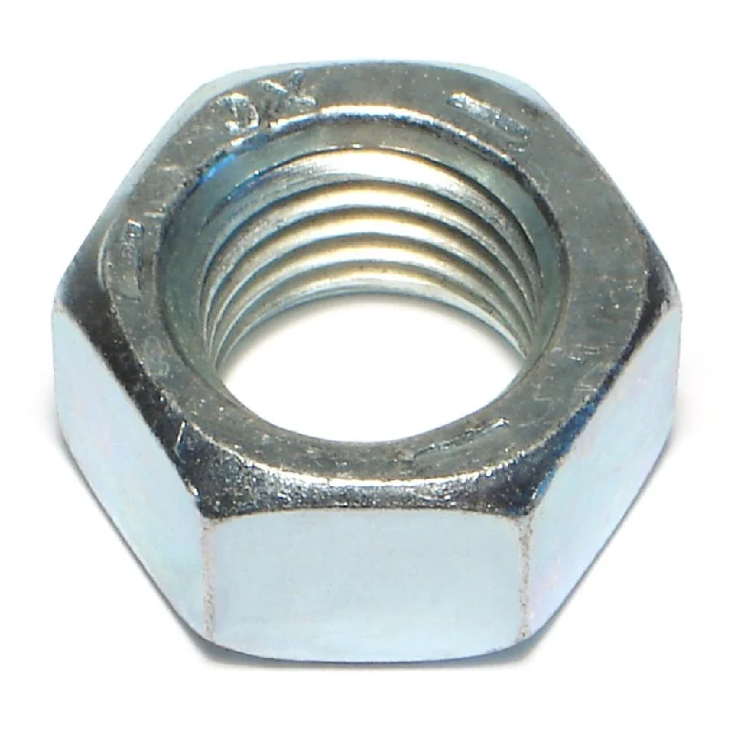 Nuts for Mounting Heavy Duty Shelving-7/8"-9 Zinc Plated Grade 5 Steel Coarse Thread Hex Nuts (4 pcs.)