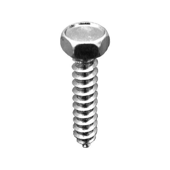 Screws for Heavy-Duty Applications-Auveco # 3220 5/16" X 1-1/2" Indented Hex Head Tapping Screw Zinc. Qty 100.