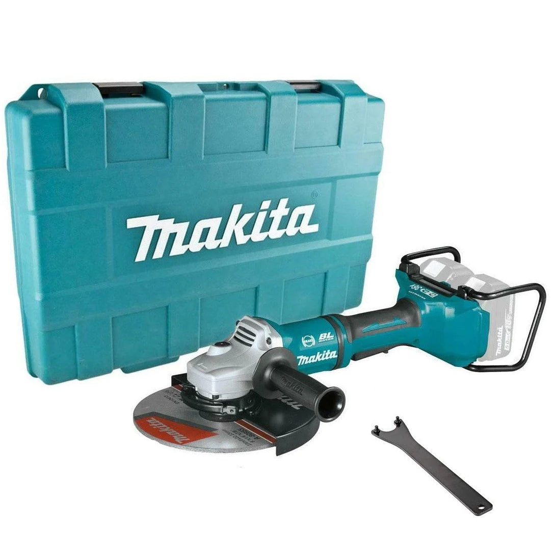 Angle Grinder with Precision for Detailed Metalwork-Makita Cordless Angle Grinder Two Batteries 9" 36v DGA900