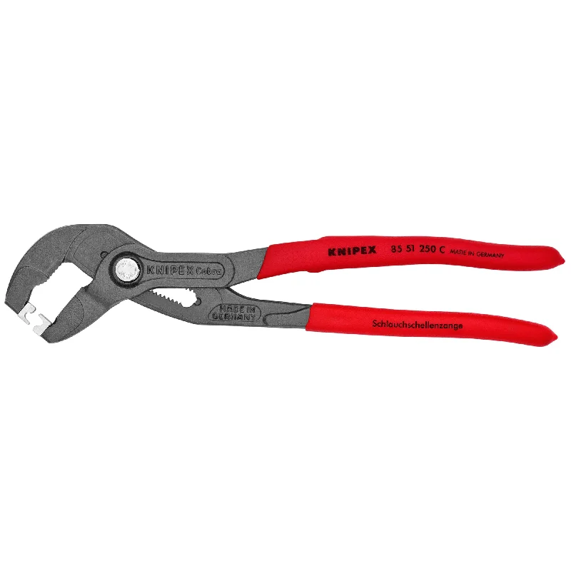 Long Reach Pliers for Hard-to-Reach Areas-Knipex 85 51 250 C 10" Hose Clamp Pliers for Click Clamps