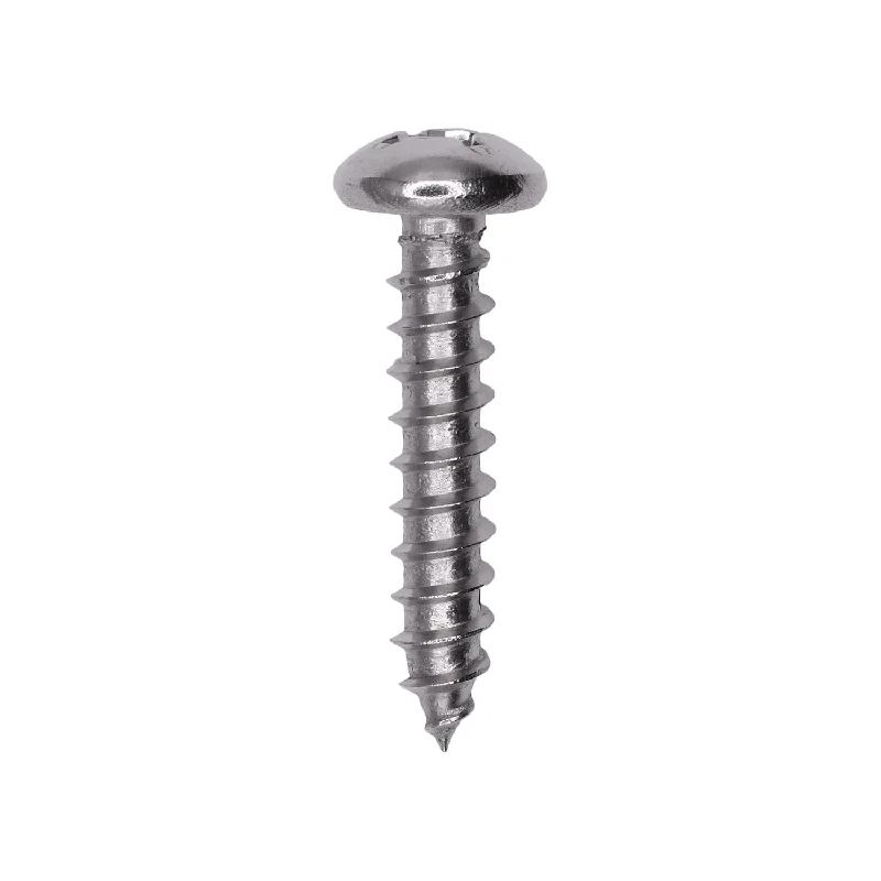 Screws for Electrical Box Mounting-Auveco # 25582 #8 X 2. 18-8 Stainless Phillips Pan Head Tapping Screw Qty. 50