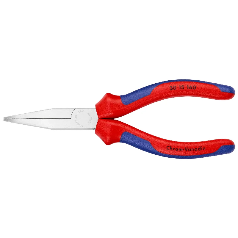 High-Precision Pliers for Delicate Tasks-Knipex 30 15 160 6 1/4" Long Nose Pliers-Flat Tips