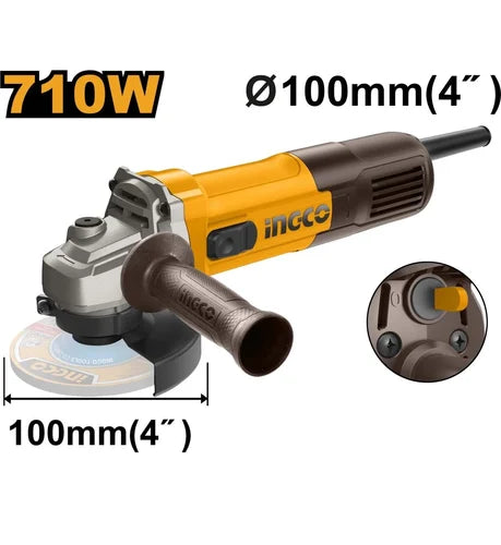 Angle Grinder with Adjustable Speed for Versatile Tasks-Ingco Angle grinder 710W AG71182