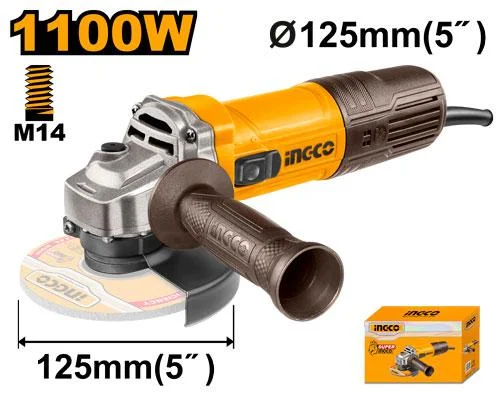 Angle Grinder with High Torque for Tough Grinding Tasks-Ingco Angle grinder 1100W AG110028