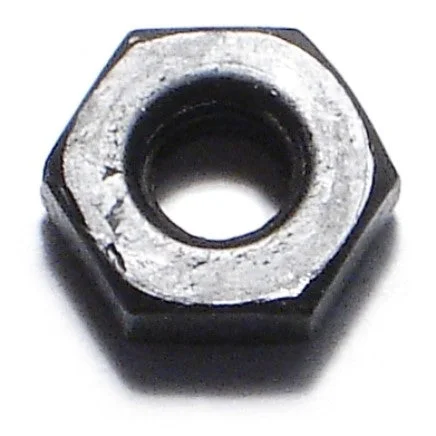 Nuts for Use in Furniture Repair and Assembly-#10-32 Black Oxide Steel Fine Thread Hex Nuts (20 pcs.)