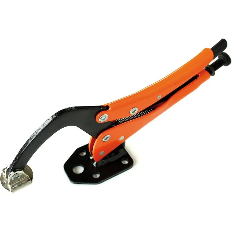 Compact Pliers for Everyday Use-Grip-On 22212 Hold-Down Table Clamp, Orange, L.12 Inch