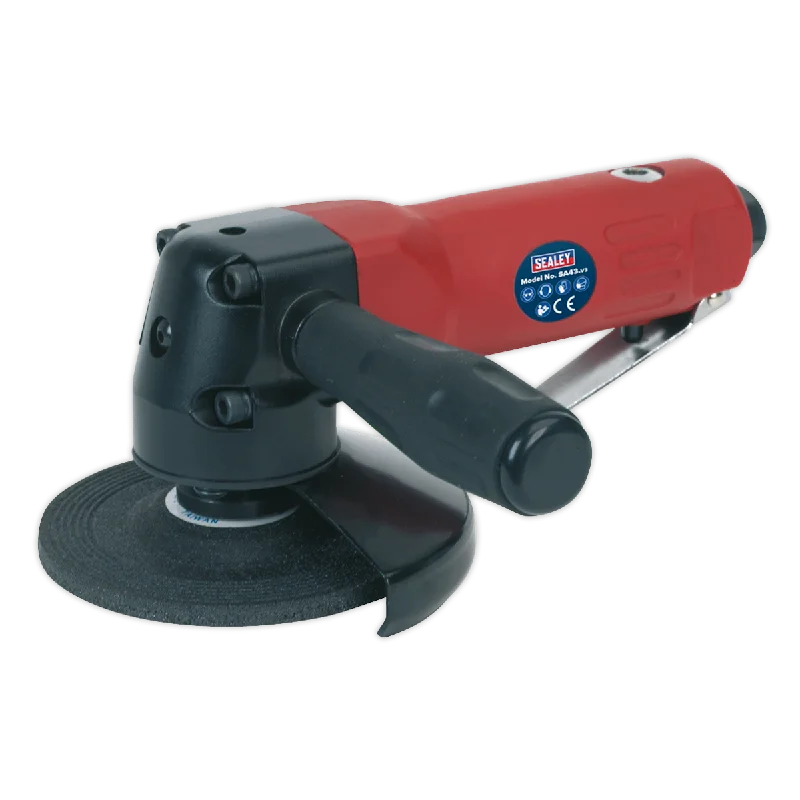 Angle Grinder with Paddle Switch for Safety-Sealey Air Angle Grinder Ø100mm Heavy-Duty SA43