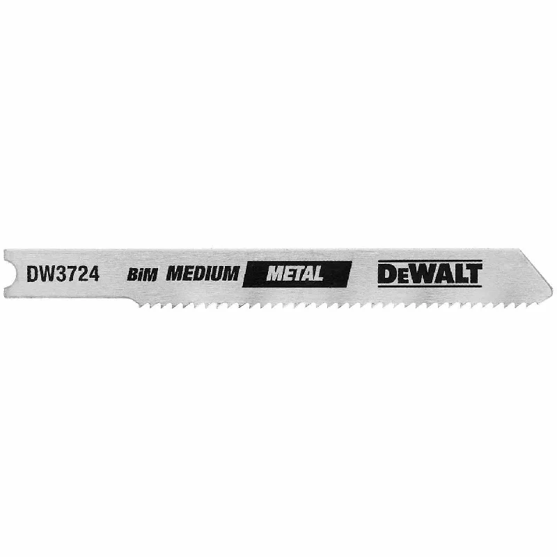 Saw Blades for Cutting Small and Medium Projects-DeWalt DW3724-5 3" 18 TPI U-Shank Medium Metal Cutting Cobalt Alloy Steel Jig Saw Blade (5 pack)