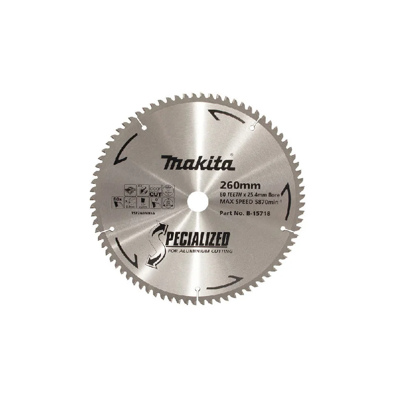 Saw Blades for Cutting Ceramic and Tiles-Makita Saw Blade TCT 260mm 80T 2704