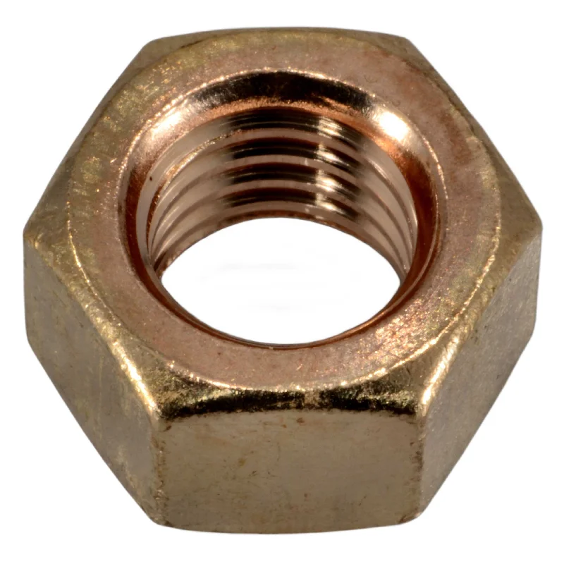 Stainless Steel Nuts for Outdoor Projects-1/2"-13 Silicon Bronze Coarse Thread Hex Nuts (2 pcs.)