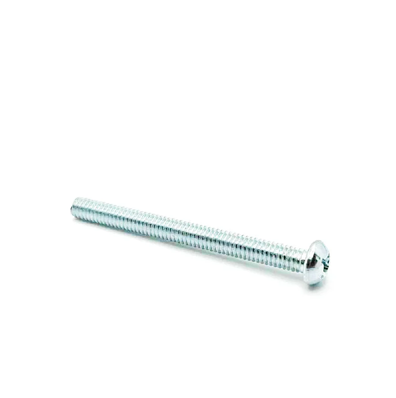 Screws for Mounting Shelves and Racks-#12-24 x 2-1/2in UNC Phillips Round Machine Screw Clear Zinc