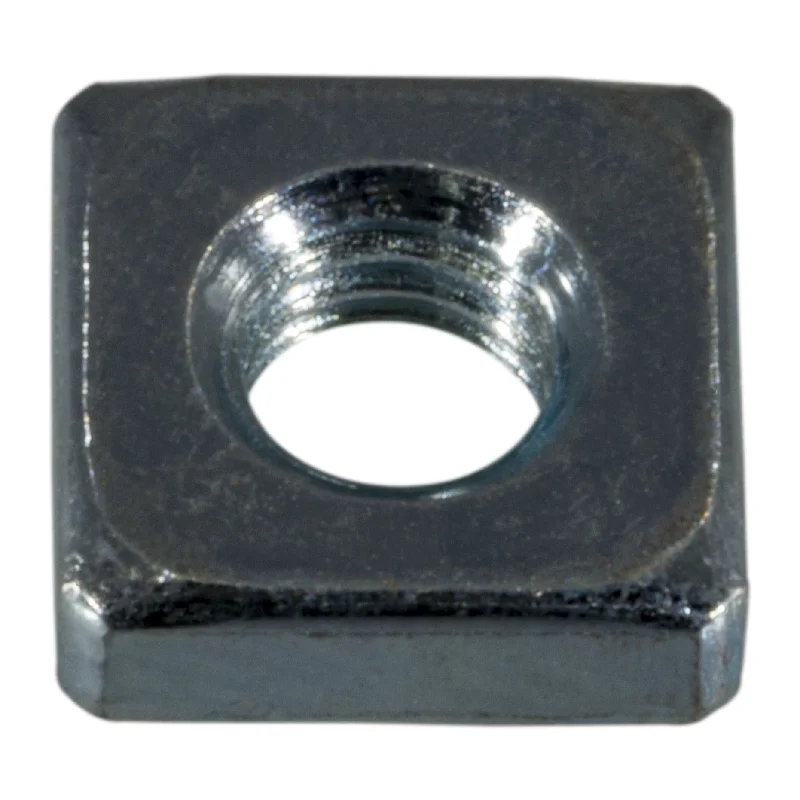 Nuts for Fixing Machine Parts Together-#10-32 Zinc Plated Steel Fine Thread Square Nuts (36 pcs.)