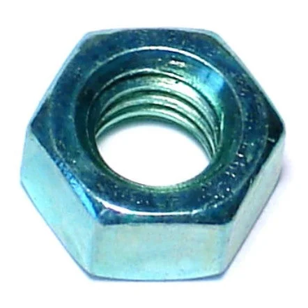 Nuts for Connecting Steel Components-5/16"-18 Green Rinsed Zinc Plated Grade 5 Steel Coarse Thread Hex Nuts