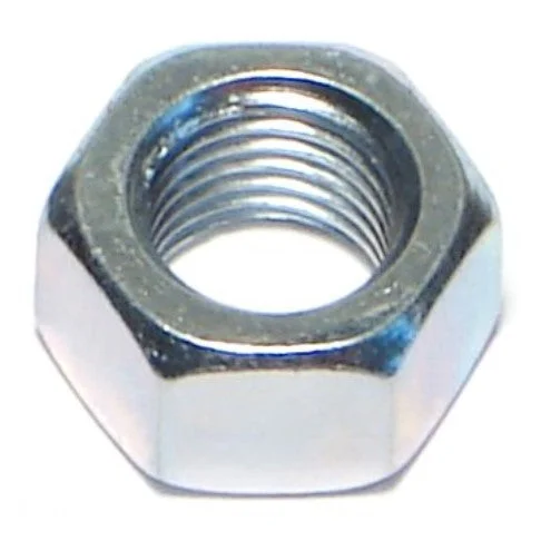 Nuts for Tightening Metal Fittings and Components-3/8"-24 Zinc Plated Grade 5 Steel Fine Thread Hex Nuts