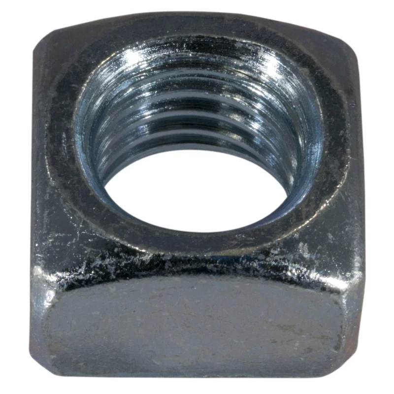 Nuts for Plumbing and Pipe Threading-3/4"-10 Zinc Plated Steel Coarse Thread Square Nuts (5 pcs.)