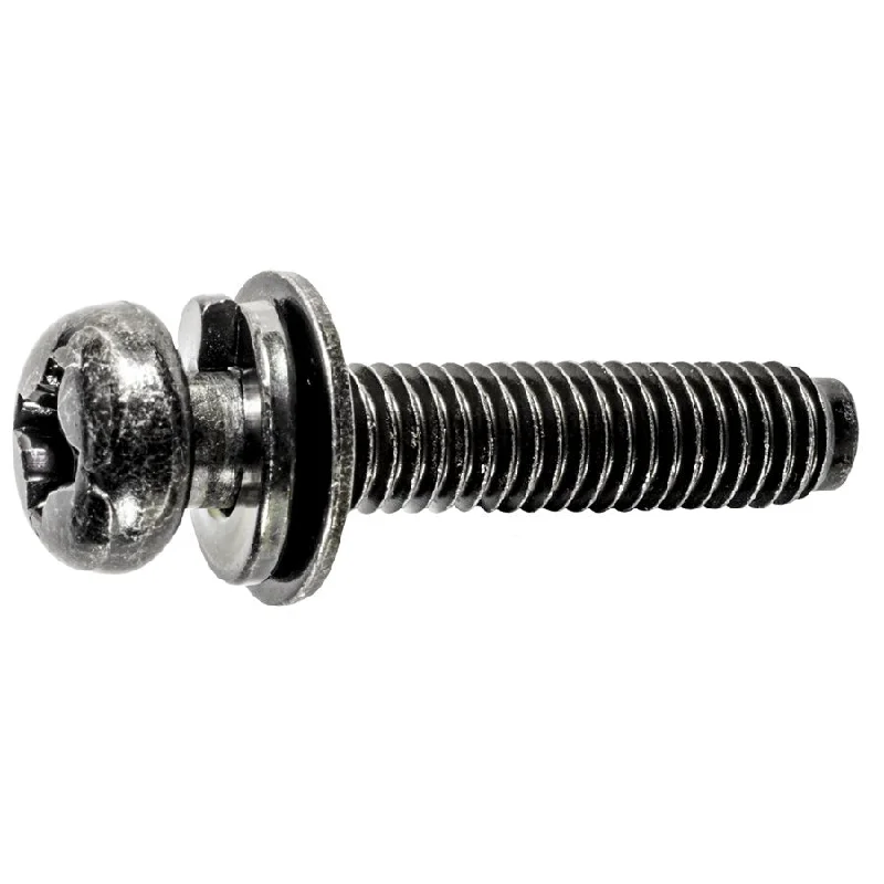 Screws for Attaching Handles and Knobs-Auveco # 22757 Phillips Round Head License Plate Screw M6-1.0 X 29mm. Qty 25.