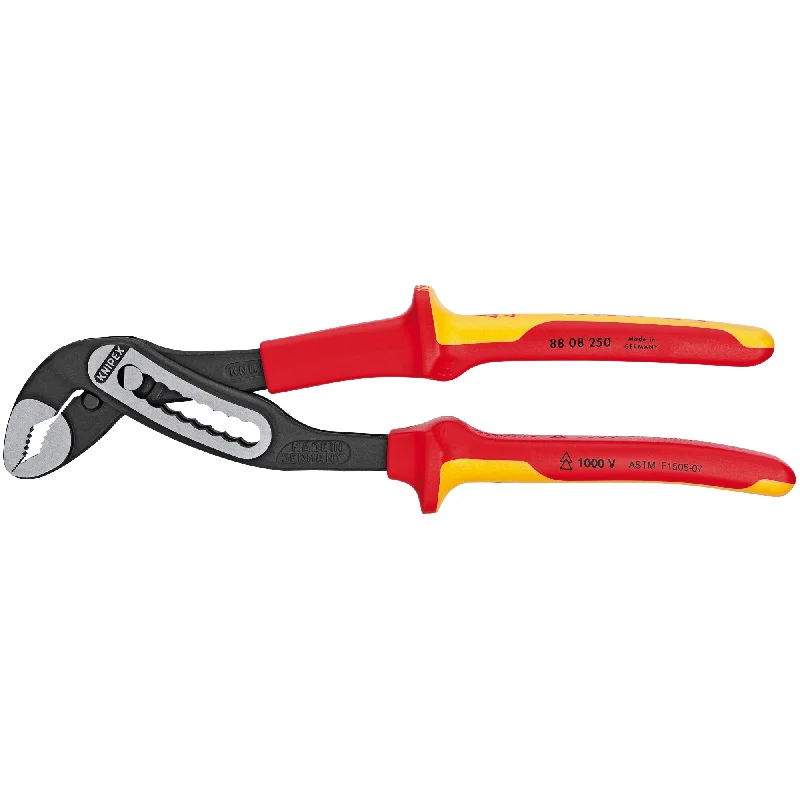 Pliers for Stripping Insulated Wire-Knipex 88 08 250 US 10" Alligator® Water Pump Pliers-1000V Insulated