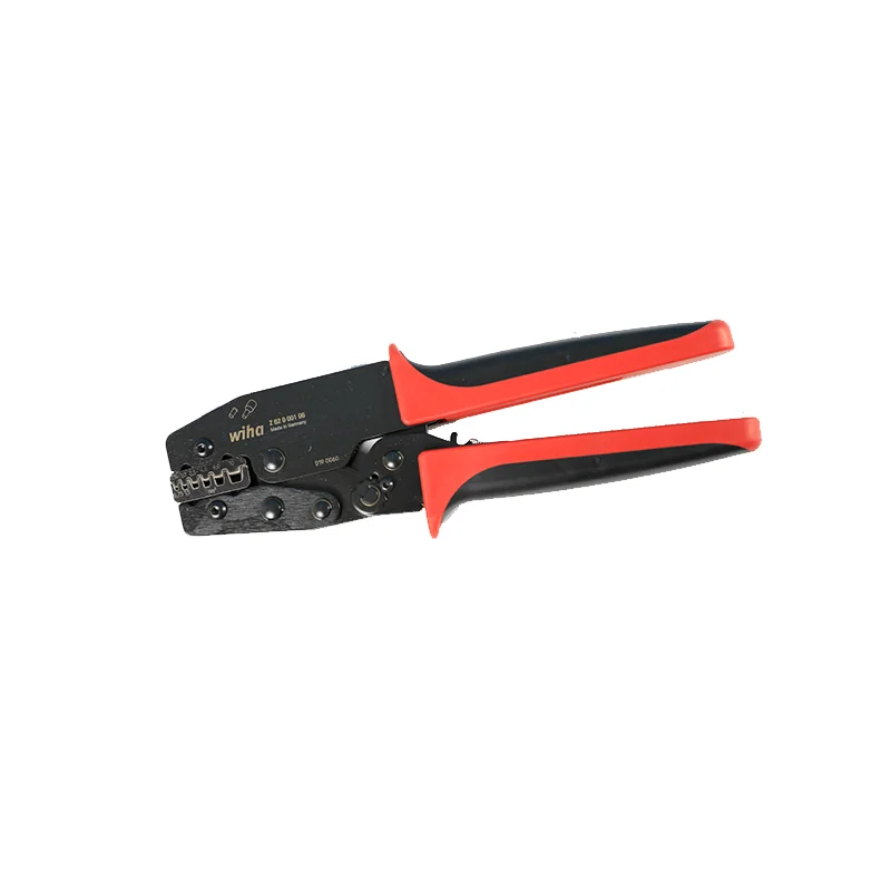 Adjustable Pliers for Quick Clamping-Wiha Tools 43612 Ratchet End Sleeve Crimper