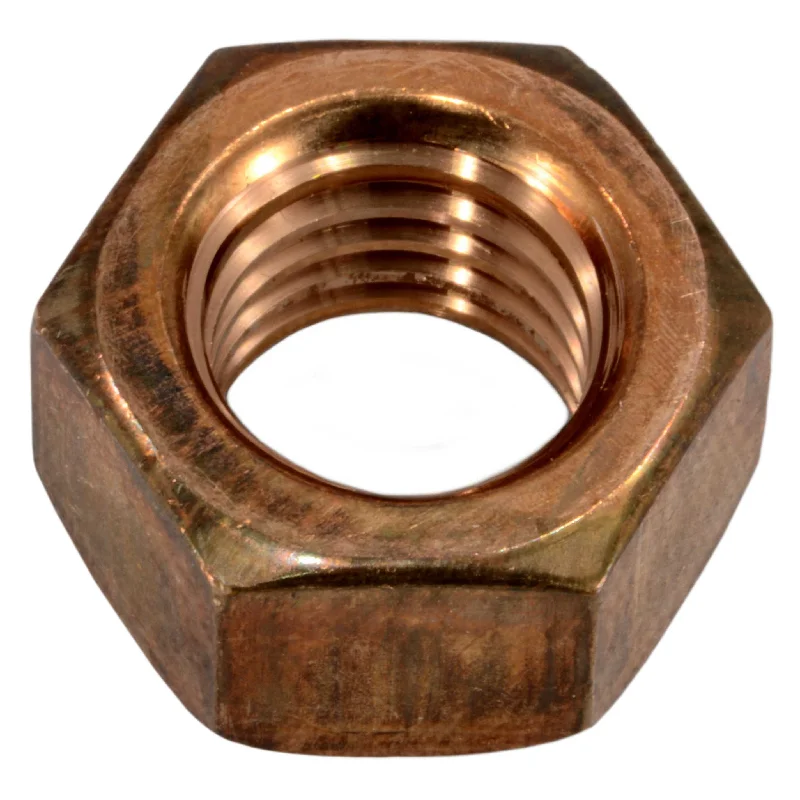 Nuts for Fixing Machine Parts Together-5/8"-11 Silicon Bronze Coarse Thread Hex Nuts