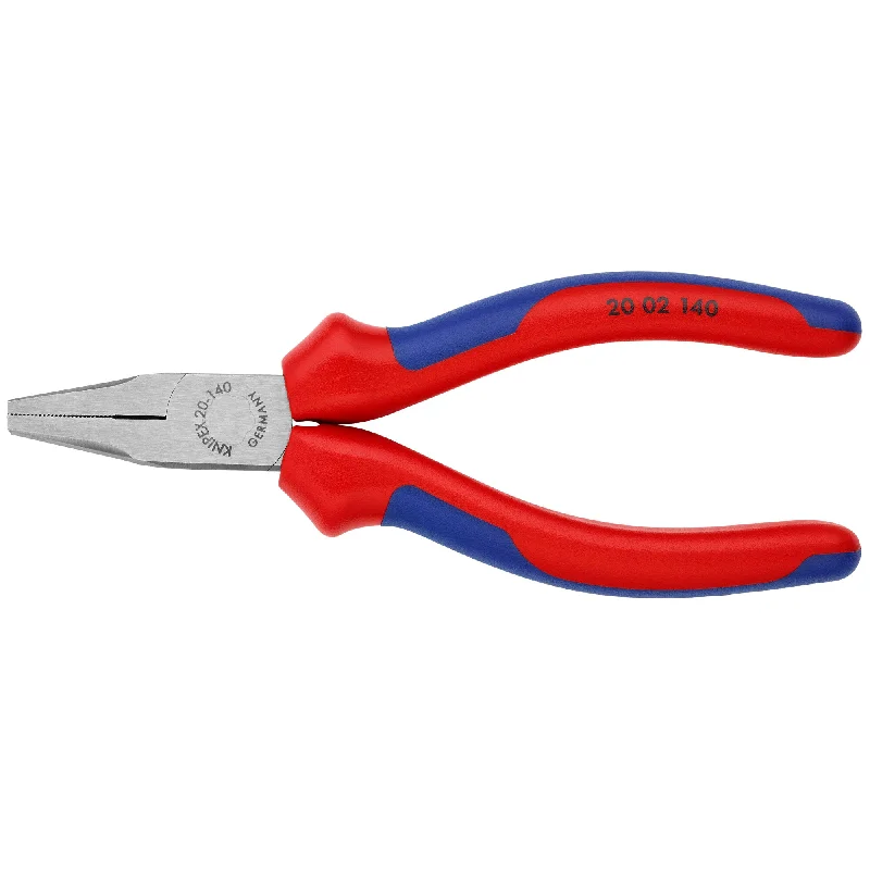 Pliers for Fixing and Installing Wire Connectors-Knipex 20 02 140 5 1/2" Flat Nose Pliers