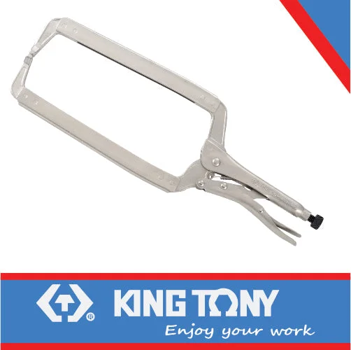 Flat Jaw Pliers for Smooth Surfaces-King Tony C-Clamp Grip Pliers 275Mm